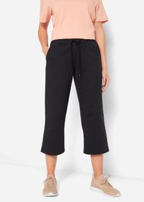 Joggingbroek met biologisch katoen kuitlang - zwart - maat 60/62 (4XL) - 100% katoen - bonprix