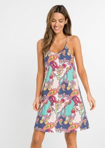 Nachthemd met spaghettibandjes - roze - maat 56/58 (3XL) - 100% katoen - bonprix