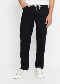 Regular fit stretch instapbroek straight - zwart - maat 48 - met katoen - bonprix