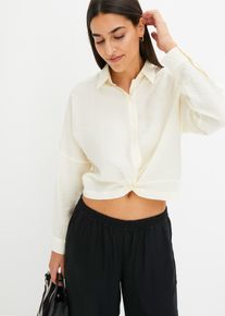 Blouse van viscosemix - wit - maat 44 - bonprix