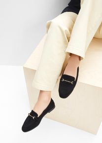 Comfort loafers - zwart - maat 41 - vegan - bonprix
