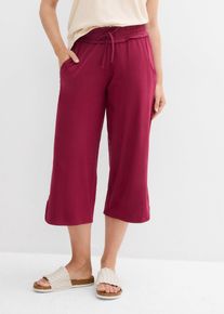 Jersey broek in een katoenmix - rood - maat 56/58 (3XL) - met katoen - bonprix