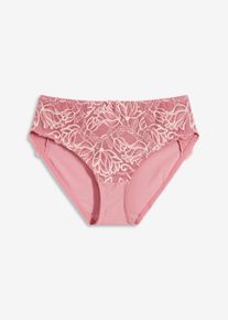 Maxislip met sierlijk kant - paars - maat 56/58 (3XL) - bonprix