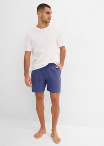 Shortama van mousseline - blauw - maat 56/58 (XL) - 100% katoen,mousseline - bonprix