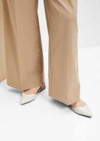 Slingback ballerina's - wit - maat 41 - vegan - bonprix