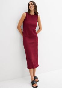 Jersey jurk van borkencrèpe - rood - maat 56/58 (3XL) - bonprix