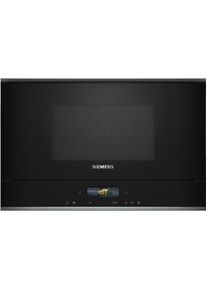 Siemens BE732R1B1 iQ700 Einbau-Mikrowelle 21 Liter 59,4cm breit 900W Grill 5 Leistungsstufen QuickStart TFT Touchdisplay schwarz