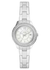 Fossil Analoguhr Damen silber / weiß Größe One Size