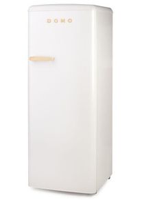 Domo DO91709R Stand Retro Kühlschrank ohne Gefrierfach, 55 cm breit, 225 L, weiß