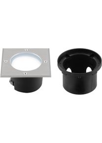 EVN Lichttechnik EVN LED Bodeneinbau, quad., inkl. LM, IP67, 230V, 6W, 6000K, 470lm, EDS / Alu (677410061)