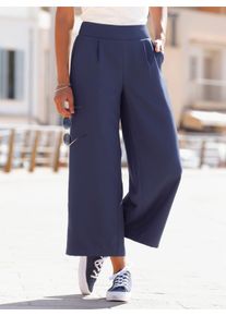 Damen Culotte mit hoher Taille in marine ,Gr&ouml;&szlig;e 36, WITT, 100% Polyester