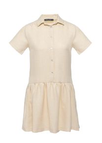 FRESHLIONS Blusenkleid 'Corin' Damen beige Größe 34