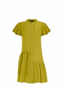 FRESHLIONS Blusenkleid 'Jolin' Damen hellgrün Größe 42