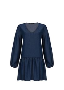 FRESHLIONS Blusenkleid 'Bonnie' Damen dunkelblau Größe 42
