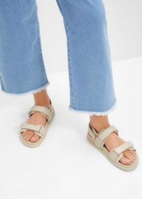 Sandalen, beige, Größe 36, Vegan, bonprix