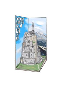 Le Seigneur des Anneaux - Minas Tirith Book Nook kit maquette en bois