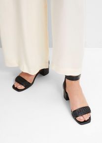 Sandalette - schwarz - Größe 36 - Vegan- bonprix