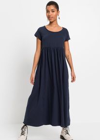 Shirtkleid aus Bio-Baumwolle, blau, Größe 52/54 (XXL), 100% Baumwolle, bonprix