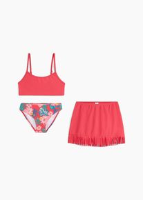 Bikini und Rock (3-tlg.Set) - pink - Größe 140/146 - bonprix