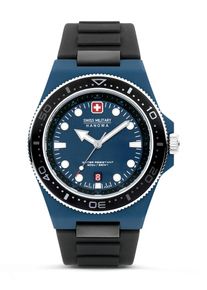 SWISS MILITARY HANOWA Uhr 'Ocean Pioneer' Herren blau / rot / schwarz / weiß Größe One Size