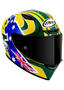 Suomy Track-1 Troy Bayliss Replica 2005 Motorradhelm (Gelb/Grün/Blau)