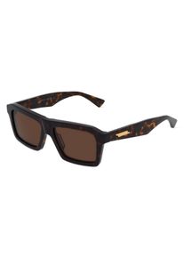 Bottega Veneta BV1213S | okulary przeciwsłoneczne | Kształt okularów: kanciasty, tworzywo sztuczne, brązowy
