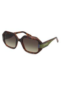 K by KARL LAGERFELD Karl Lagerfeld KL6124S | okulary przeciwsłoneczne | Kształt okularów: kanciasty, , brązowy