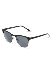 Ray-Ban RB 3716 CLUBMASTER METAL | okulary przeciwsłoneczne | Kształt okularów: browline, minerał, czarny