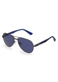 Puma PJ0027S | Kinder-Sonnenbrille | Pilot | Fassung: Polycarbonat Gun Matt | Glasfarbe: Grau Blau
