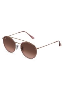 Ray-Ban RB 3647N ROUND DOUBLE | okulary przeciwsłoneczne | Kształt okularów: panto, minerał, złoty
