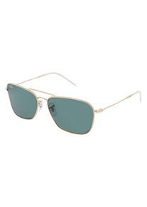 Ray-Ban RBR0102S CARAVAN REVERSE | okulary przeciwsłoneczne | Kształt okularów: kanciasty, tworzywo sztuczne, złoty