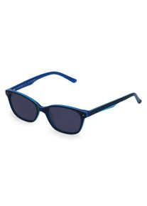 Fielmann OL 001 SUN CL | Kinder-Sonnenbrille | Eckig | Fassung: CR39 Blau | Glasfarbe: Grau