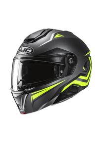 HJC i91 Tricus MC3HSF Motorradhelm (Schwarzmatt/Fluogelb)