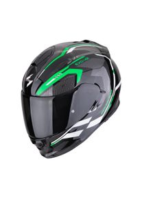 Scorpion EXO-491 Kripta Motorradhelm (Schwarz/Grün/Weiß)