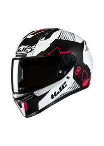 HJC C10 Aspa MC1 Motorradhelm (Weiß/Schwarz/Rot)