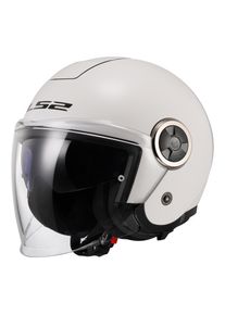 LS2 OF620 Classy Solid Motorradhelm (Weiß)