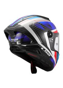 LS2 FF805 Thunder GP Aero Raute Motorradhelm (Blau/Rot/Carbon)