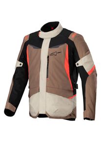 Alpinestars ST-1 Waterproof Motorradjacke (Braun/Schwarz/Fluorot)