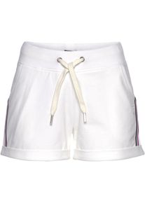 H.I.S. Dames Strandshorts in wit ,maat 32/34, Witt, 77% Katoen, 20% Polyester, 3% Elastan
