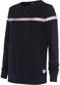H.I.S. Dames Sweater in zwart ,maat 32/34, Witt, 77% Katoen, 20% Polyester, 3% Elastan