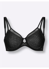 Triumph Damen Minimizer-BH mit Bügel in schwarz ,Größe 90F, Witt, 59% Polyamid, 41% Elasthan