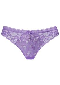 Lascana Dames String in paars ,maat 32/34, Witt, 50% Polyamide, 30% Polyester, 20% Elastan