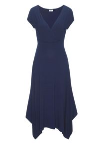 Beach Time Dames Zomerjurk in marine ,maat 34, Witt, 95% Viscose, 5% Elastan