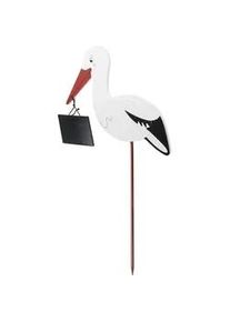 My Baby Lou Dekostorch , Rot, Schwarz, Weiß , Holz, Metall, Textil , Kiefer , vollmassiv , Vogel , Vogel , 51x104x2.6 cm , EN 71 , handgemalt , Spielzeug, Holzspielzeug