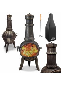 Gardebruk Tuinhaard Chimenea Zwart Gietijzer 112cm Grillrooster
