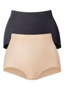 Petite Fleur Majtki modelujące dla kobiet kremowy / czarny Rozmiar XL