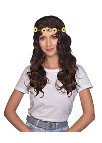 Smiffys Perruque hippie avec tournesols