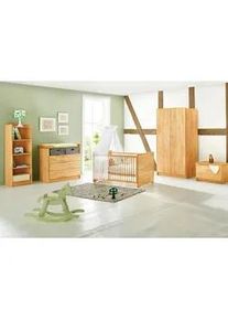 Pinolino Babyzimmer , Buchefarben , Holz , Buche , massiv , 5 Fächer , 3 Schubladen , in verschiedenen Größen erhältlich,Lattenrost inklusive, Schlupfsprossen, zum Juniorbett umbaubar, höhenverstellbar, Sprossen mit Normabstand, Aufbauanleitung im Karton , Baby & Kindermöbel, Babyzimmer, Babyzimmer-serien