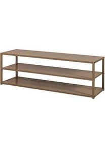 Livetastic Lowboard , Braun , Metall , 3 Fächer , 120x40x35 cm , stehend , Kleinmöbel