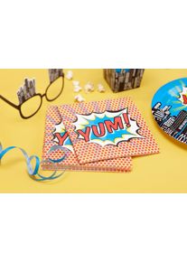 Ginger Ray 20 serviettes Miam Pop Art 32cm